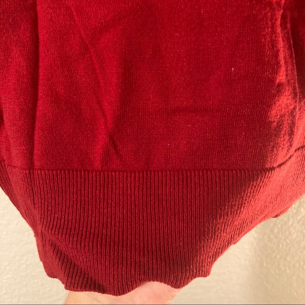 Basic Red Turtleneck - Picture 4 of 4